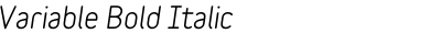 Variable Bold Italic